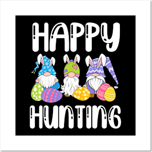 Easter Gnome Easter Gnomie Happy Hunting Easter Egg Hunt Basket  Gnome Bunny Egg Hunting Season Easter Gift Gnome Love Posters and Art